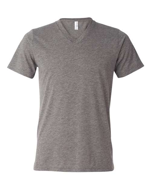 Unisex Triblend V-Neck Tee - L