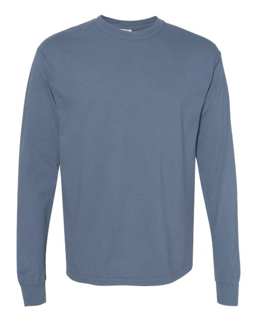 Garment-Dyed Heavyweight Long Sleeve T-Shirt - L