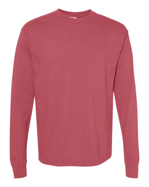 Garment-Dyed Heavyweight Long Sleeve T-Shirt - L