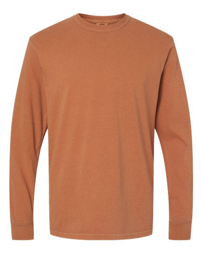 Garment-Dyed Heavyweight Long Sleeve T-Shirt - S