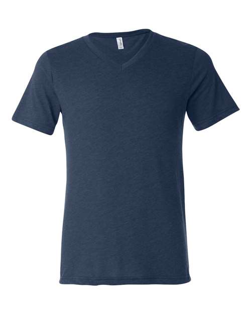 Unisex Triblend V-Neck Tee - L