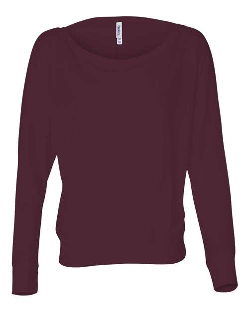 Womenâ€™s Flowy Off Shoulder Long Sleeve Tee