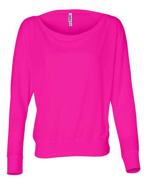 Womenâ€™s Flowy Off Shoulder Long Sleeve Tee
