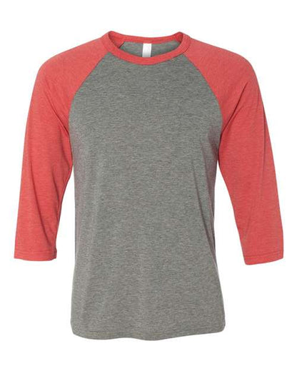 Unisex Three-Quarter Sleeve Baseball Tee - XS