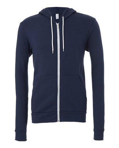 Unisex Sponge Fleece Full-Zip Hoodie Sweatshirt - XS