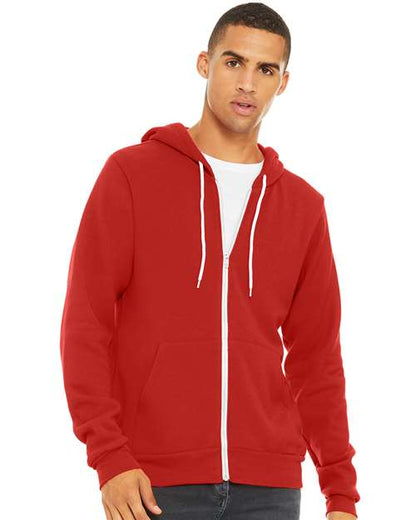 Unisex Sponge Fleece Full-Zip Hoodie Sweatshirt 3739