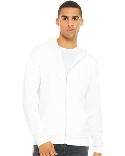Unisex Sponge Fleece Full-Zip Hoodie Sweatshirt 3739