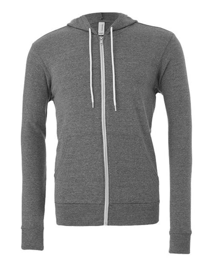 Unisex Sponge Fleece Full-Zip Hoodie Sweatshirt 3739