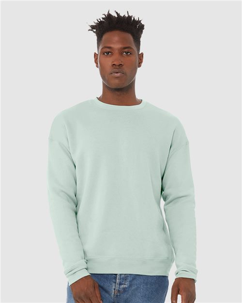 Unisex Sponge Fleece Drop Shoulder Crewneck Sweatshirt - XS