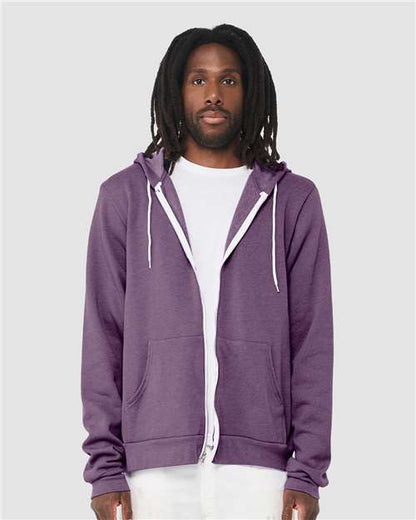 Unisex Sponge Fleece Full-Zip Hoodie Sweatshirt 3739