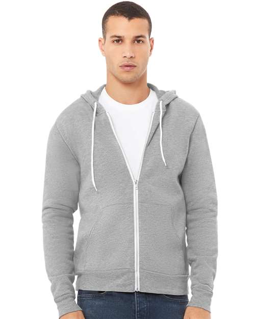 Unisex Sponge Fleece Full-Zip Hoodie Sweatshirt 3739
