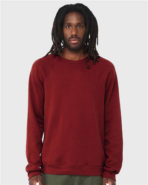 Unisex Sponge Fleece Raglan Crewneck Sweatshirt - L