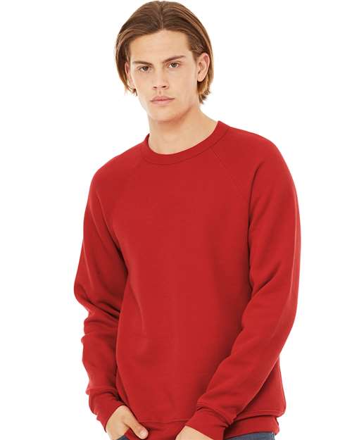 Unisex Sponge Fleece Raglan Crewneck Sweatshirt - L
