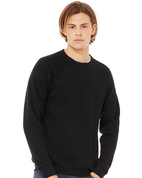 Unisex Sponge Fleece Raglan Crewneck Sweatshirt - L