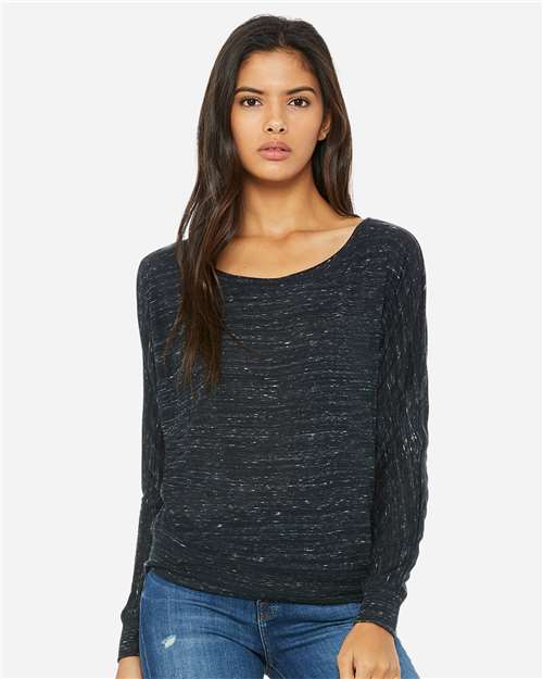 Womenâ€™s Flowy Off Shoulder Long Sleeve Tee