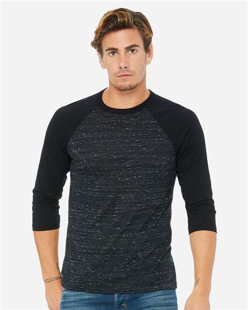 Unisex Three-Quarter Sleeve Baseball Tee - L