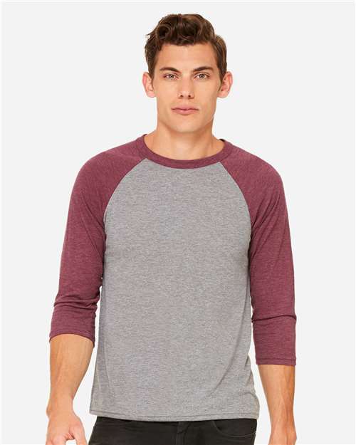 Unisex Three-Quarter Sleeve Baseball Tee - L