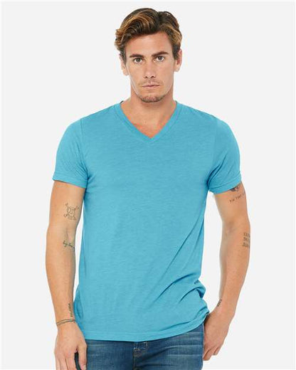 Unisex Triblend V-Neck Tee - XS