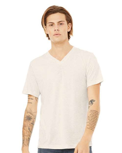 Unisex Triblend V-Neck Tee - XS
