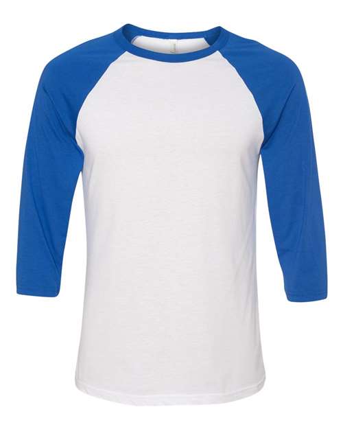 Unisex Three-Quarter Sleeve Baseball Tee 3200