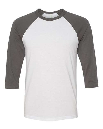 Unisex Three-Quarter Sleeve Baseball Tee - XS