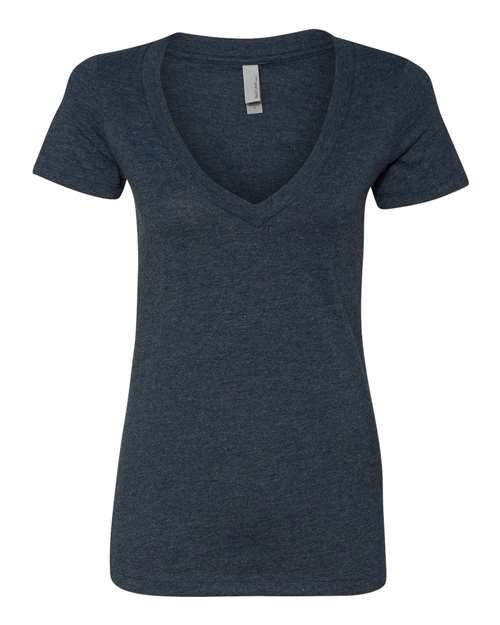 Womenâ€™s CVC Deep V-Neck T-Shirt