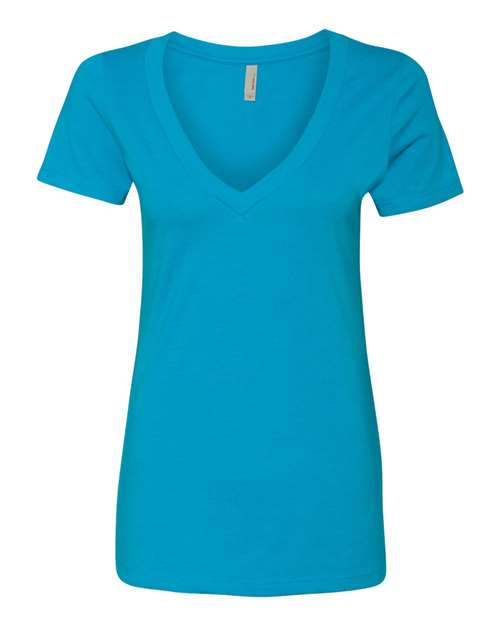Womenâ€™s CVC Deep V-Neck T-Shirt