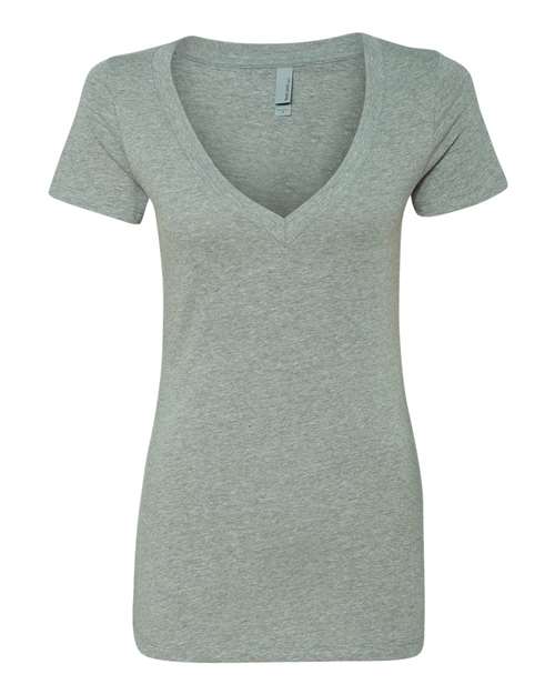 Womenâ€™s CVC Deep V-Neck T-Shirt