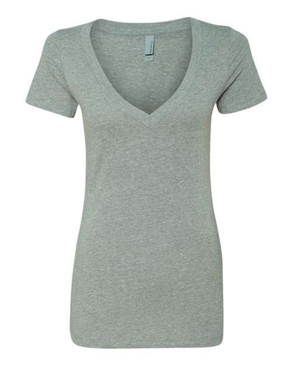 Womenâ€™s CVC Deep V-Neck T-Shirt