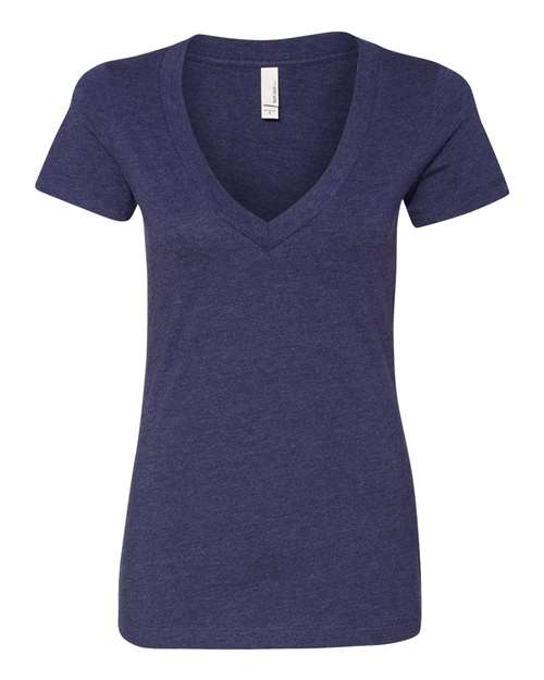 Womenâ€™s CVC Deep V-Neck T-Shirt