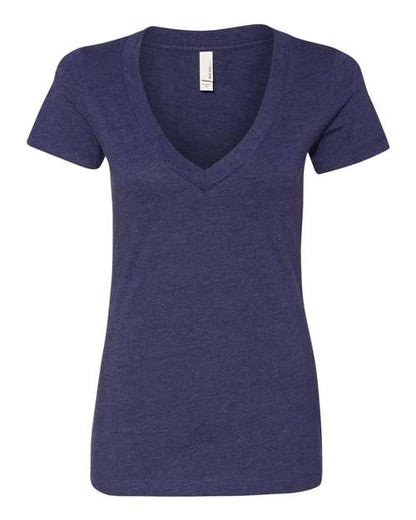 Womenâ€™s CVC Deep V-Neck T-Shirt