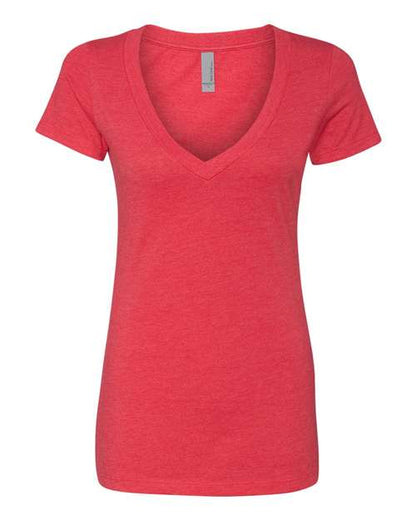Womenâ€™s CVC Deep V-Neck T-Shirt