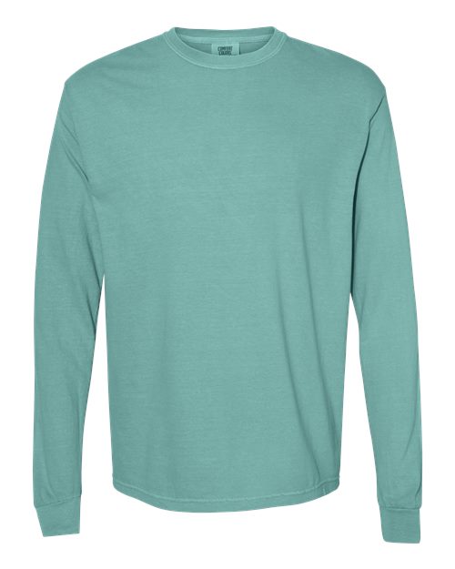 Garment-Dyed Heavyweight Long Sleeve T-Shirt - L