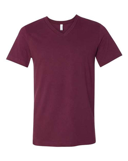 Unisex Jersey V-Neck Tee - XS
