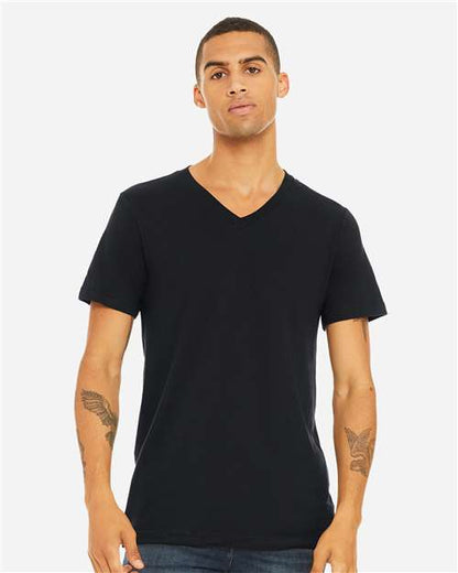 Unisex Jersey V-Neck Tee - XS