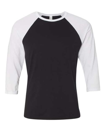 Unisex Three-Quarter Sleeve Baseball Tee - XS