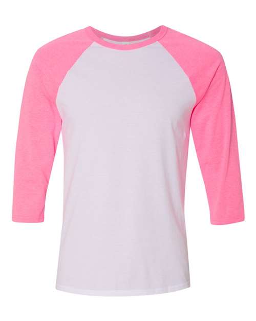 Unisex Three-Quarter Sleeve Baseball Tee - XS