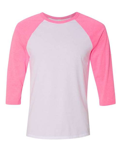 Unisex Three-Quarter Sleeve Baseball Tee - XS
