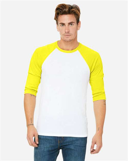 Unisex Three-Quarter Sleeve Baseball Tee - XS