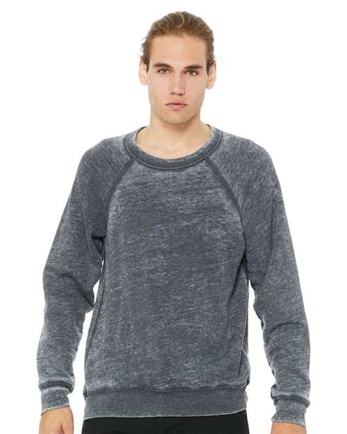Unisex Sponge Fleece Raglan Crewneck Sweatshirt - L