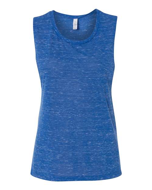 Women's Flowy Scoop Muscle Tank - L
