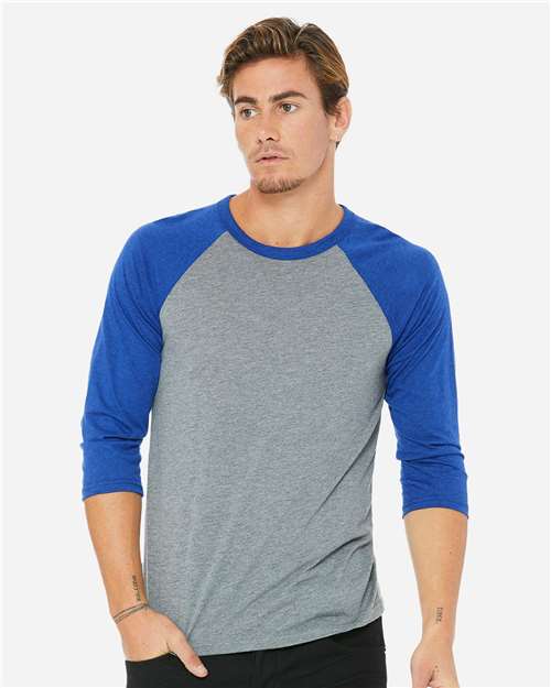 Unisex Three-Quarter Sleeve Baseball Tee 3200