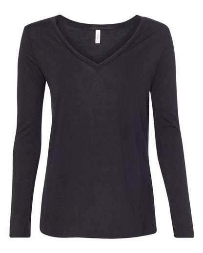 Women's Flowy Long Sleeve V-Neck Tee
