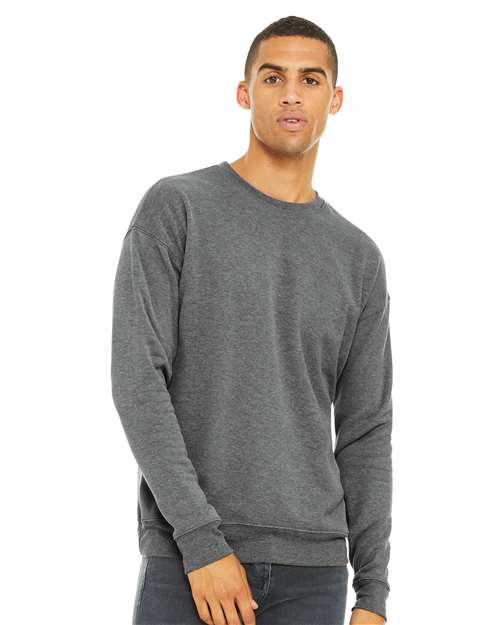 Unisex Sponge Fleece Drop Shoulder Crewneck Sweatshirt - L