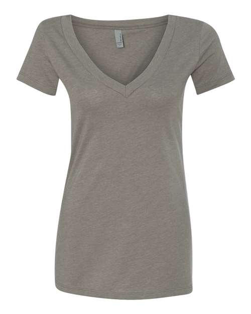 Womenâ€™s CVC Deep V-Neck T-Shirt
