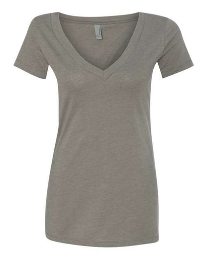 Womenâ€™s CVC Deep V-Neck T-Shirt