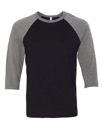 Unisex Three-Quarter Sleeve Baseball Tee - XS
