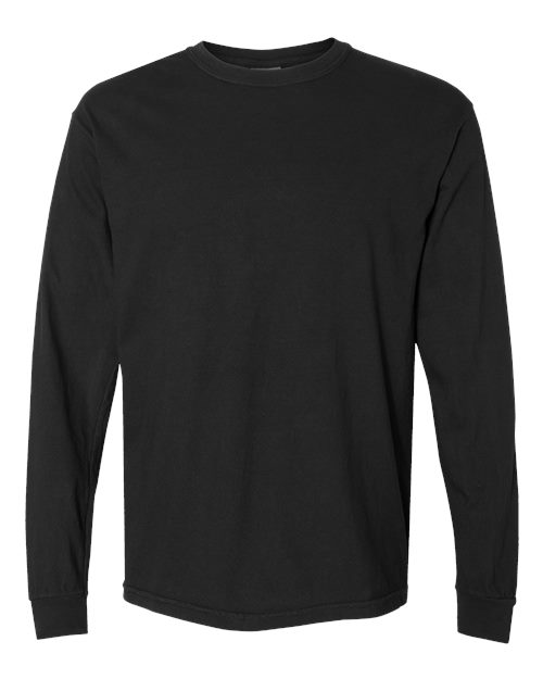 Garment-Dyed Heavyweight Long Sleeve T-Shirt - L