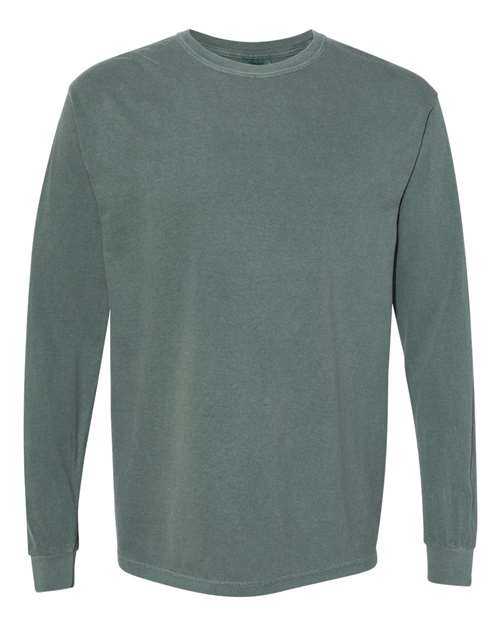 Garment-Dyed Heavyweight Long Sleeve T-Shirt - L