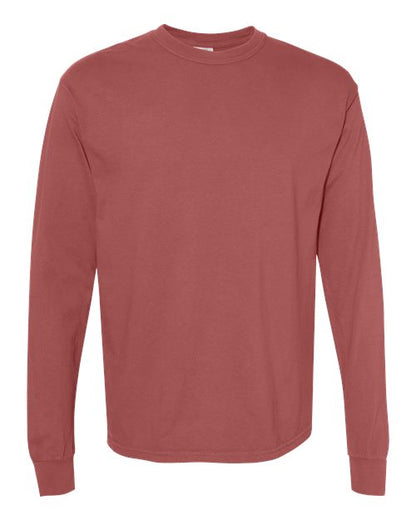 Garment-Dyed Heavyweight Long Sleeve T-Shirt - S
